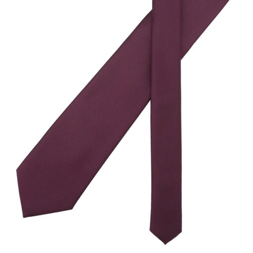 Tawny Port Plain Twill Modern Classic Tie