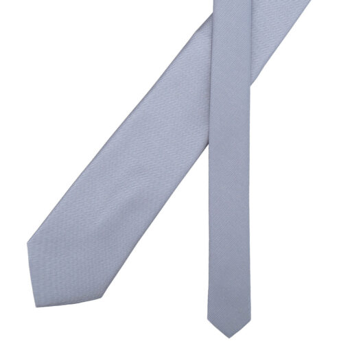 Ultimate Grey Plain Twill Modern Classic Tie