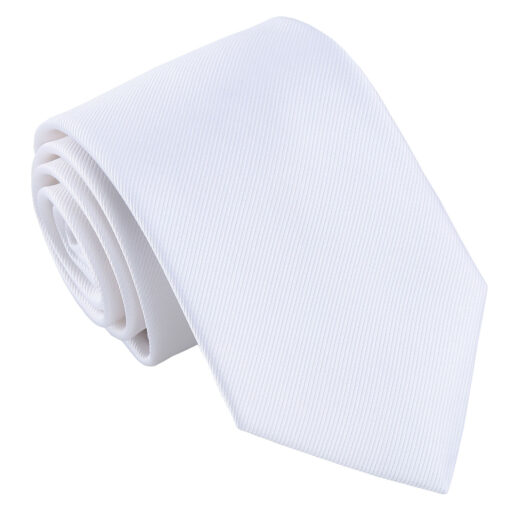 White Plain Twill Tie