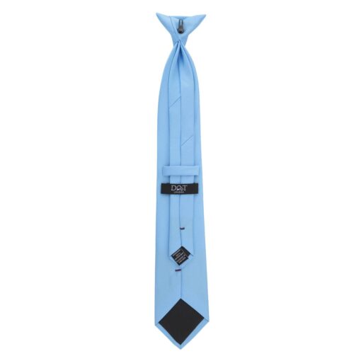 Cornflower Blue Plain Twill Clip On Tie