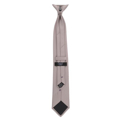 Desert Taupe Plain Twill Clip On Tie