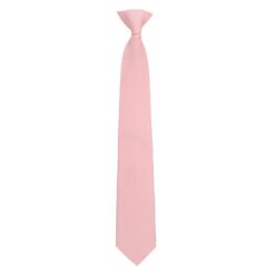 Dusty Pink Plain Twill Clip On Tie