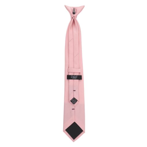 Dusty Pink Plain Twill Clip On Tie