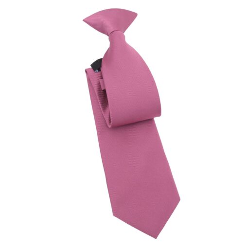 Grape Plain Twill Clip On Tie