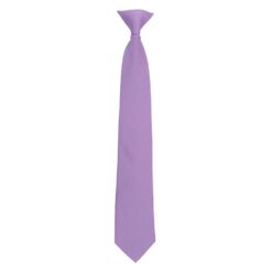 Lilac Plain Twill Clip On Tie