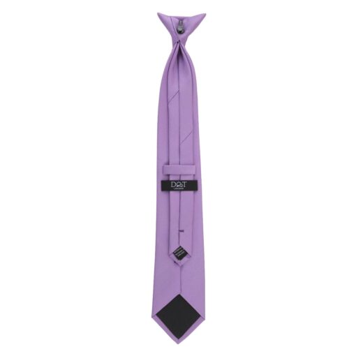 Lilac Plain Twill Clip On Tie