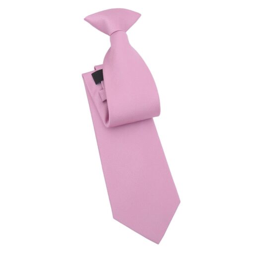 Mauve Plain Twill Clip On Tie