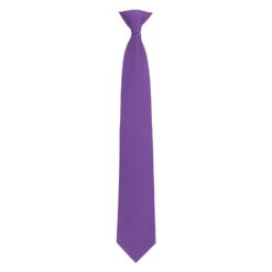 Mauve Purple Plain Twill Clip On Tie