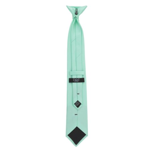 Mint Green Plain Twill Clip On Tie