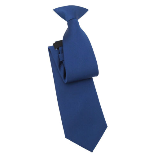 Navy Blue Plain Twill Clip On Tie