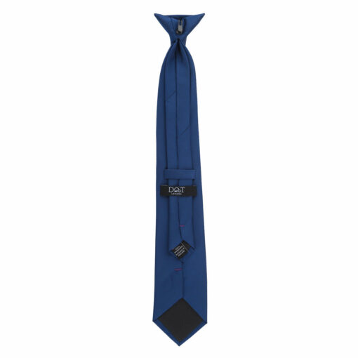 Navy Blue Plain Twill Clip On Tie