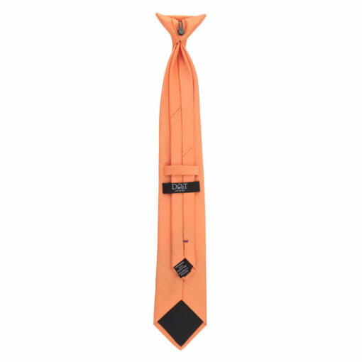 Orange Ochre Plain Twill Clip On Tie