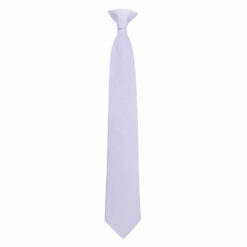 Pastel Lilac Plain Twill Clip On Tie