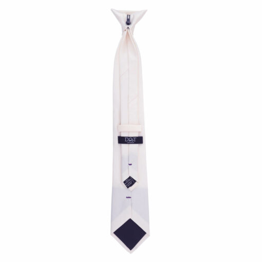 Pink Champagne Plain Twill Clip On Tie