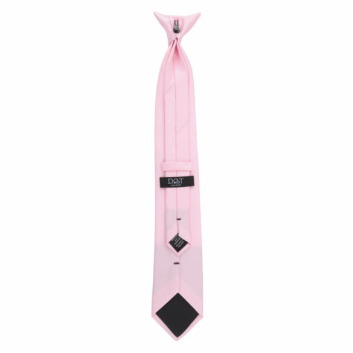 Rose Quartz Plain Twill Clip On Tie