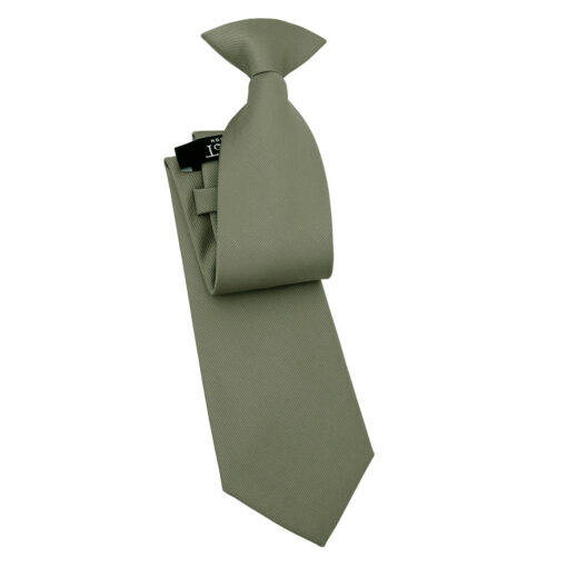 Sage Plain Twill Clip On Tie