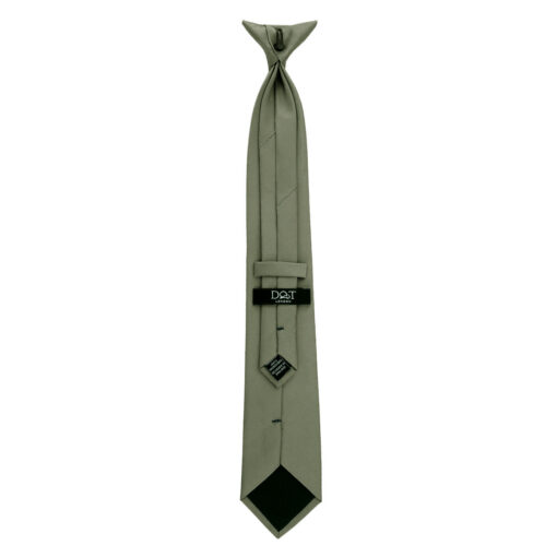 Sage Plain Twill Clip On Tie