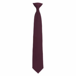 Tawny Port Plain Twill Clip On Tie