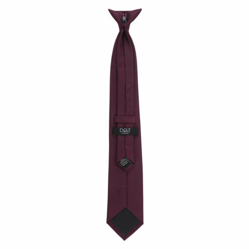 Tawny Port Plain Twill Clip On Tie