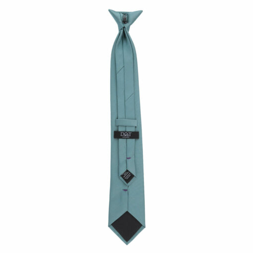 Teal Plain Twill Clip On Tie