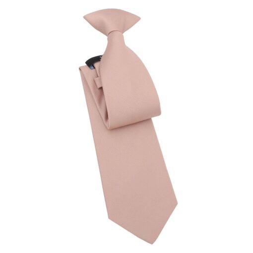 Toasted Almond Plain Twill Clip On Tie