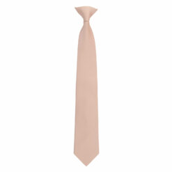 Toasted Almond Plain Twill Clip On Tie