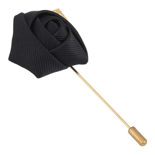 White Plain Twill Lapel Pin