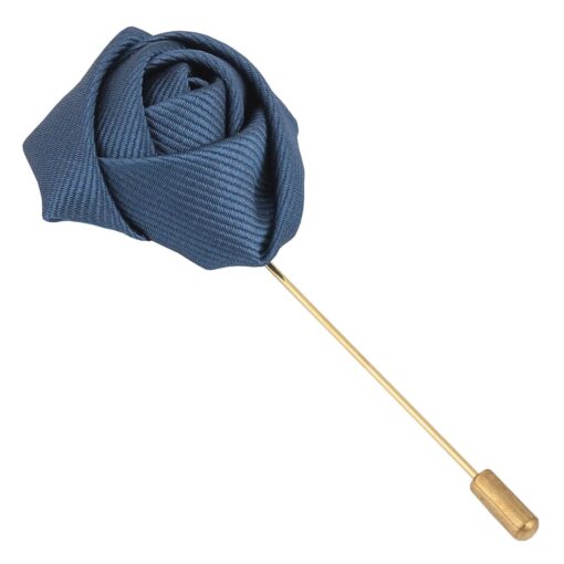 White Plain Twill Lapel Pin
