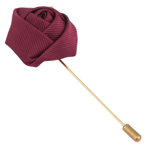 White Plain Twill Lapel Pin