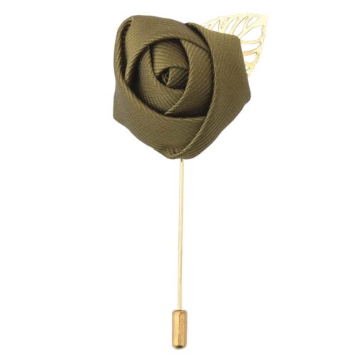 White Plain Twill Lapel Pin