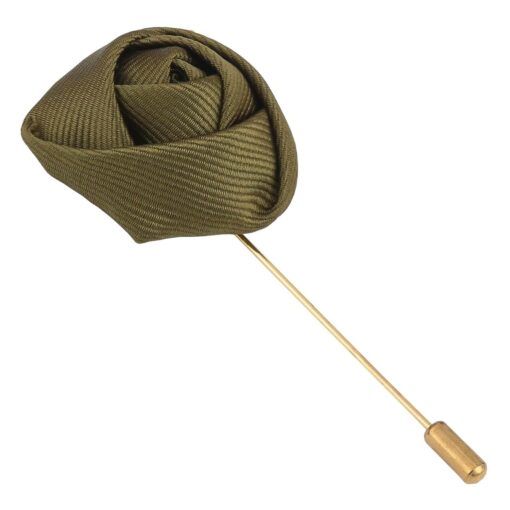 White Plain Twill Lapel Pin