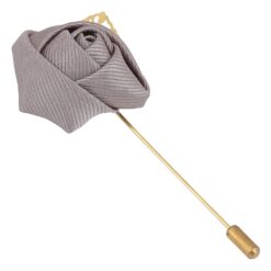 White Plain Twill Lapel Pin