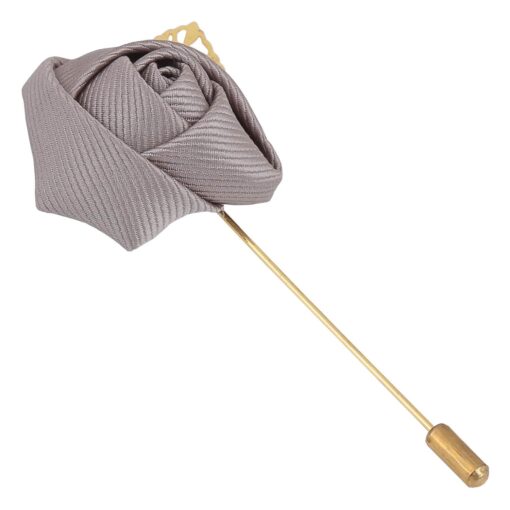 White Plain Twill Lapel Pin