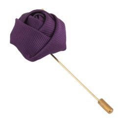 White Plain Twill Lapel Pin