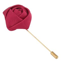 White Plain Twill Lapel Pin