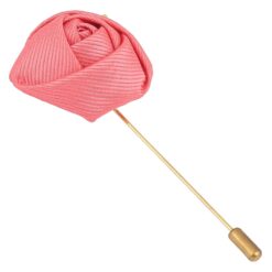 White Plain Twill Lapel Pin
