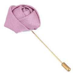 White Plain Twill Lapel Pin