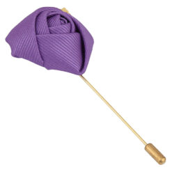 Mauve Purple Plain Twill Lapel Pin