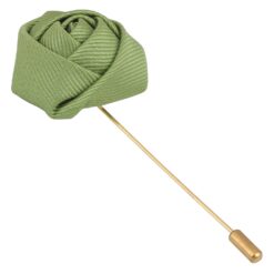 White Plain Twill Lapel Pin