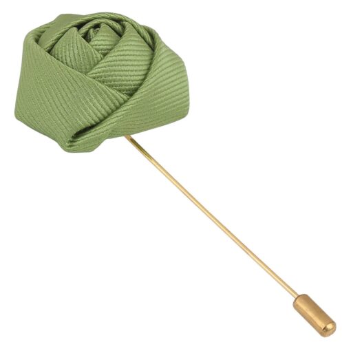 White Plain Twill Lapel Pin