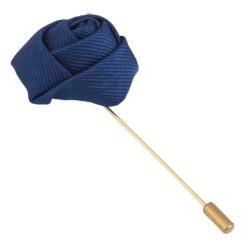 White Plain Twill Lapel Pin