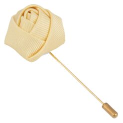 White Plain Twill Lapel Pin