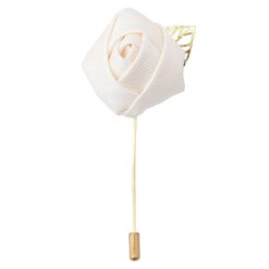 White Plain Twill Lapel Pin