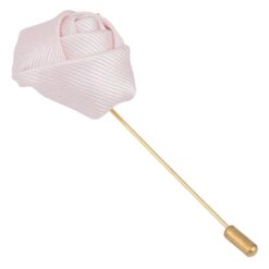 White Plain Twill Lapel Pin