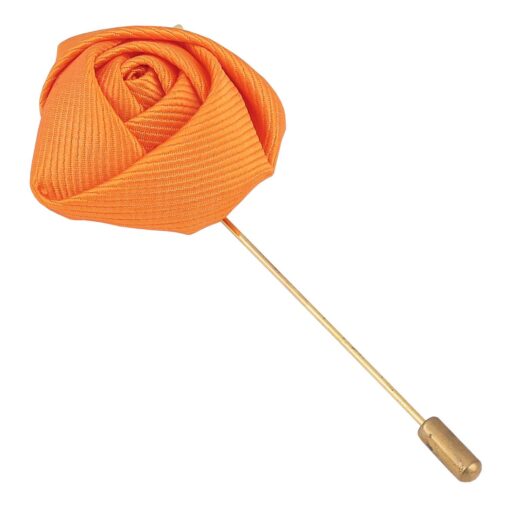 White Plain Twill Lapel Pin