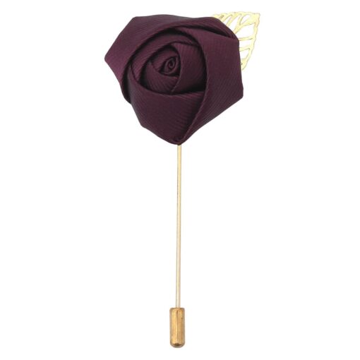 White Plain Twill Lapel Pin