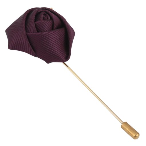 White Plain Twill Lapel Pin