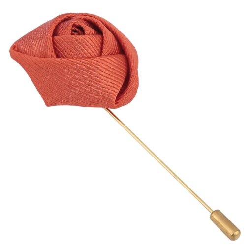 White Plain Twill Lapel Pin