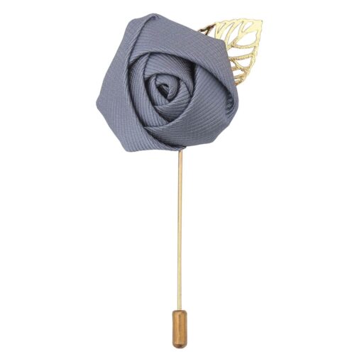 White Plain Twill Lapel Pin