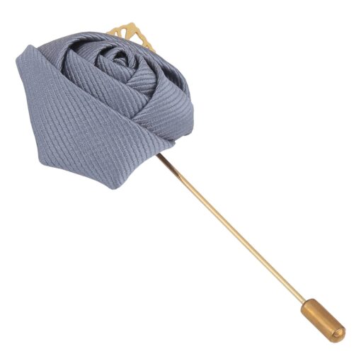 White Plain Twill Lapel Pin